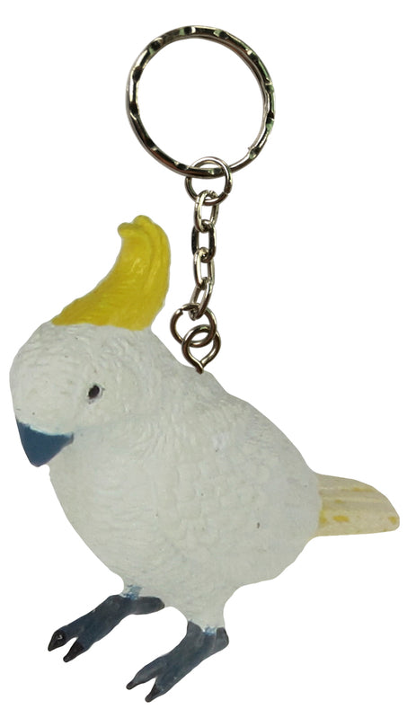 Keyring Sulphur Crested Cockatoo Replica