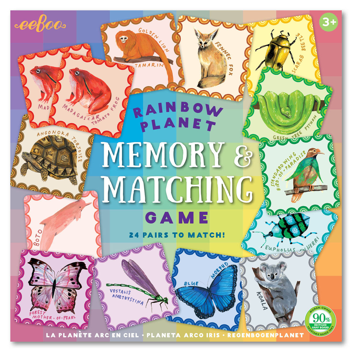 Game Memory Match Rainbow Planet