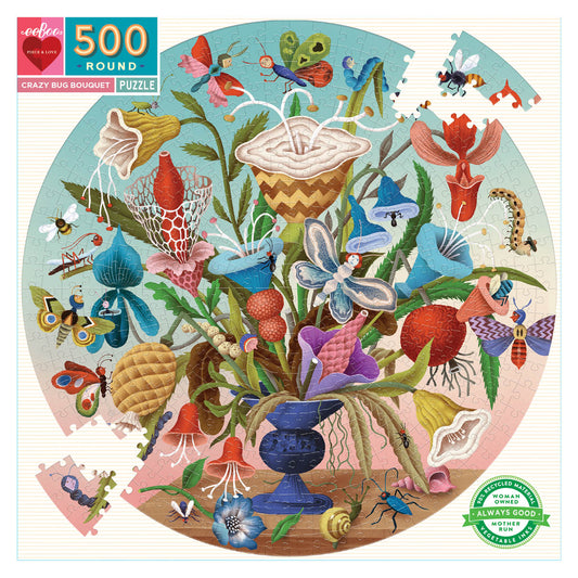 Puzzle Crazy Bug Bouquet 500 Piece