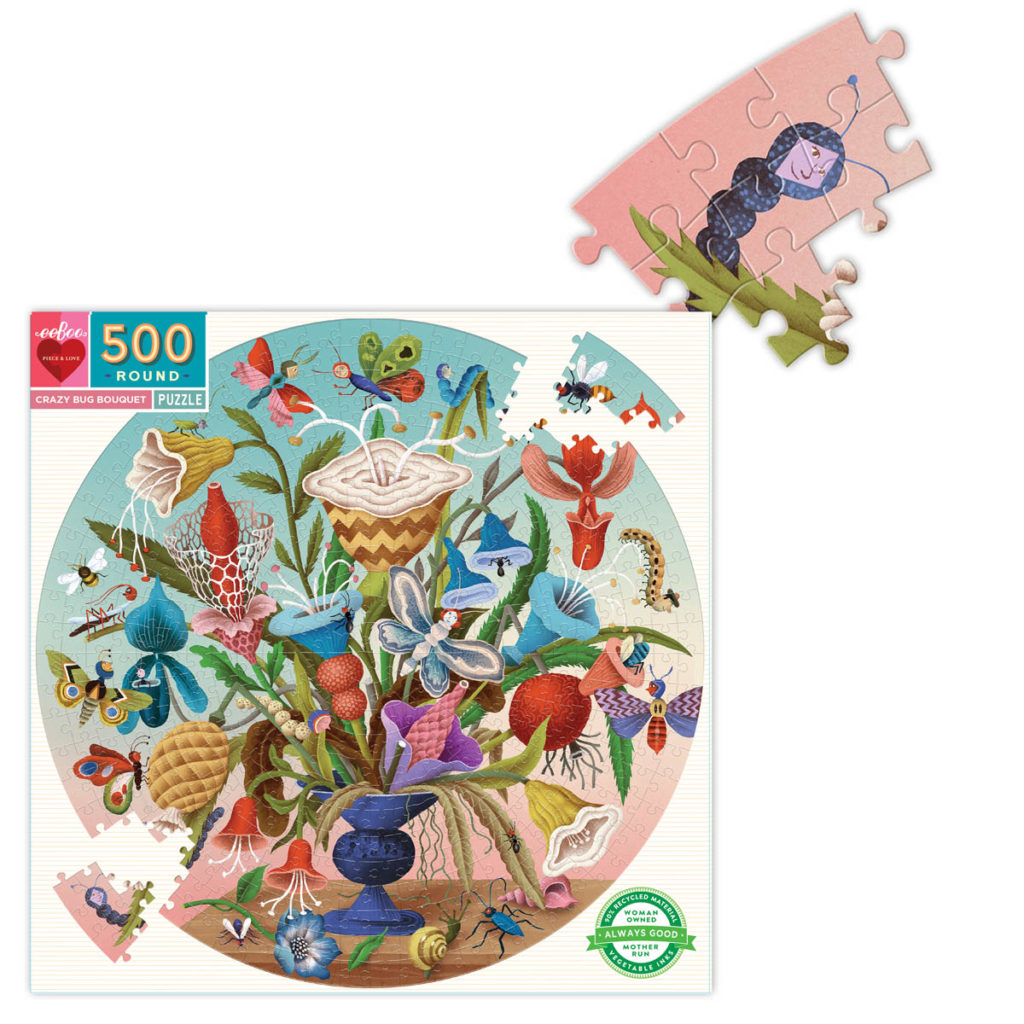 Puzzle Crazy Bug Bouquet 500 Piece