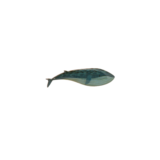 Brooch Blue Whale